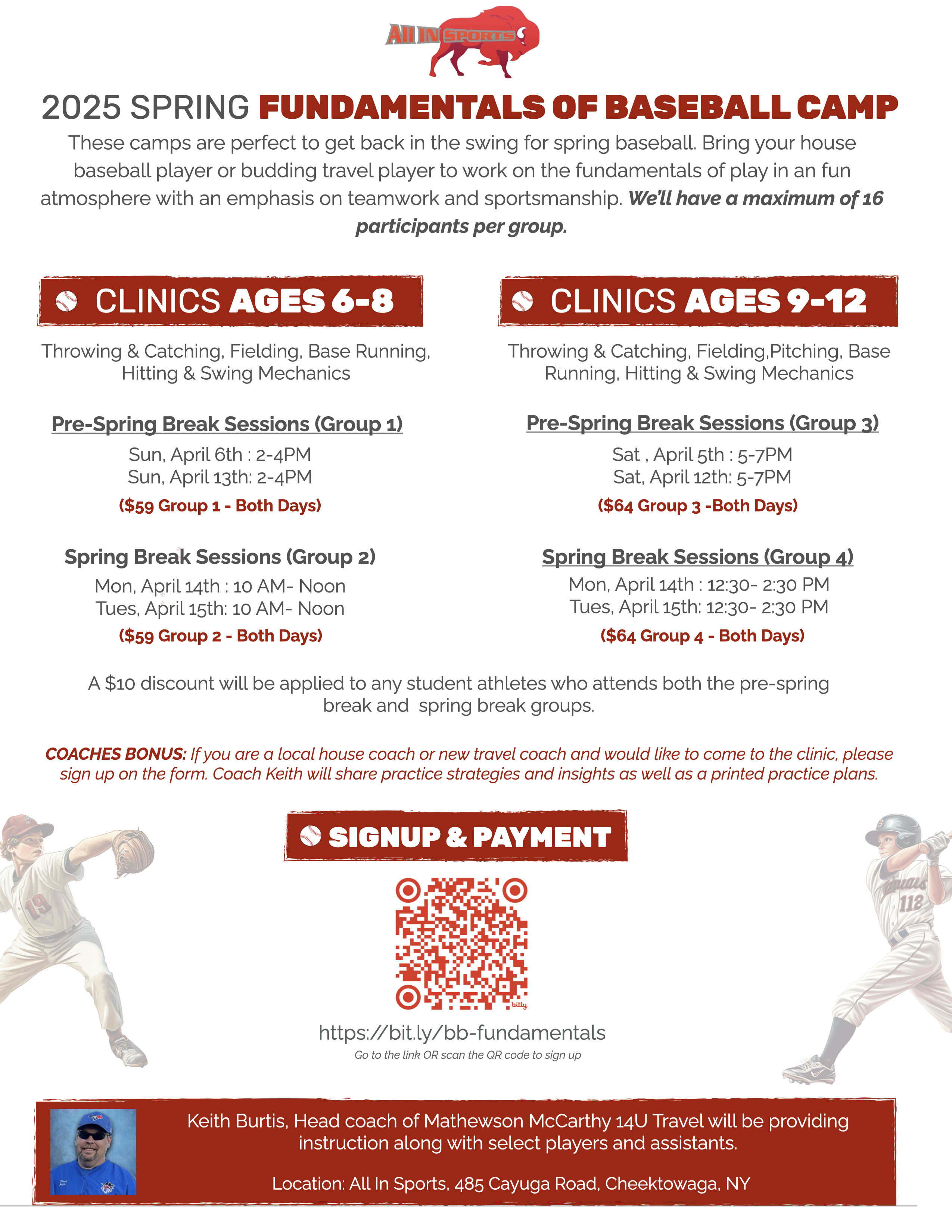 fundamentals of Baseball camp